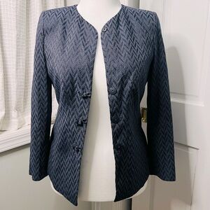 GIORGIO ARMANI • CHEVRON BOW BLAZER